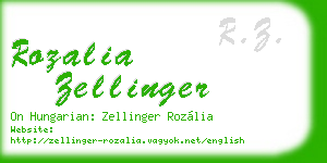 rozalia zellinger business card